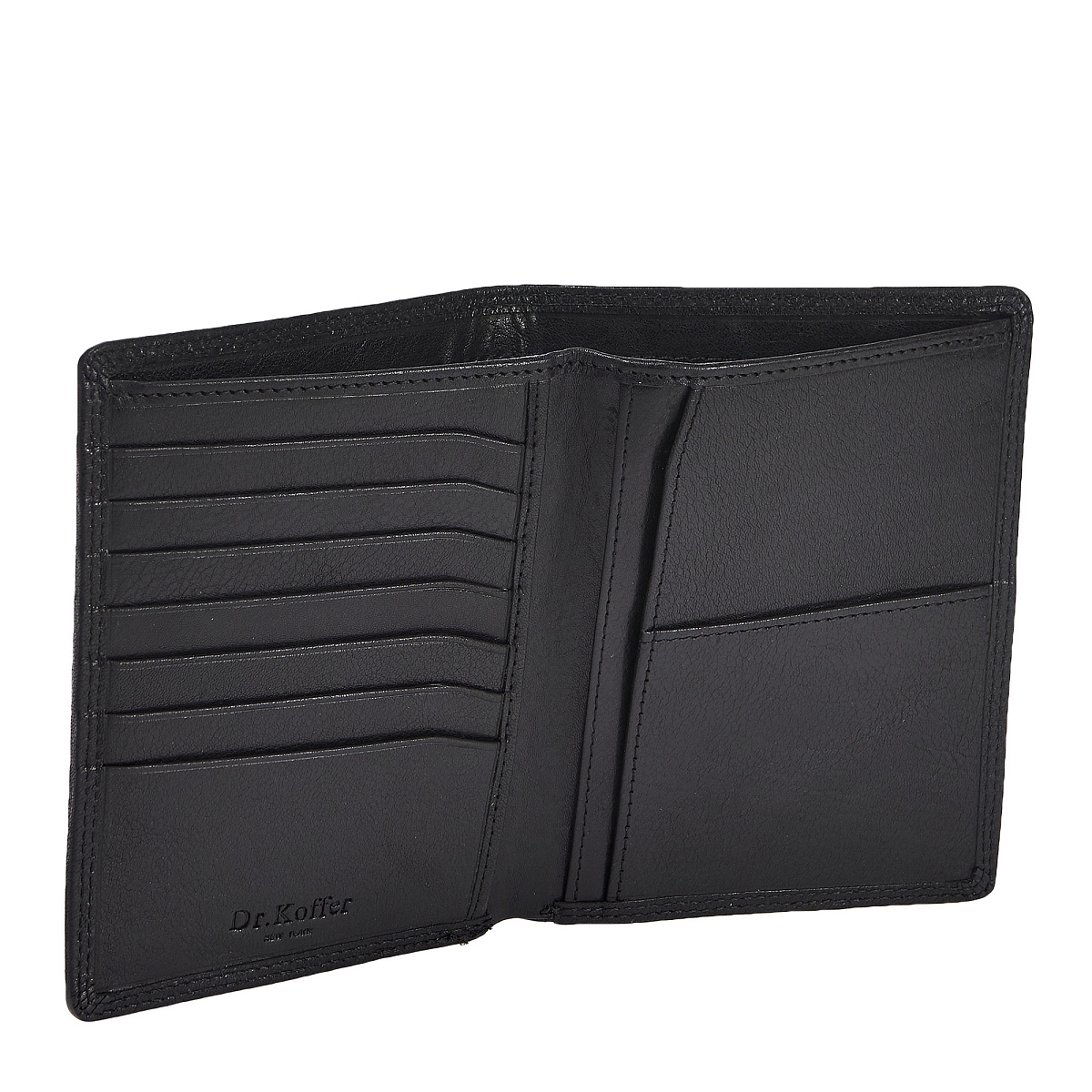 Портмоне Dr.Koffer из натуральной кожи черное