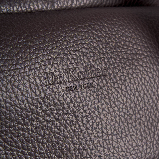 Сумка дорожная Dr.Koffer из натуральной кожи коричневая