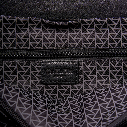 Портфель Dr.Koffer из натуральной кожи черный