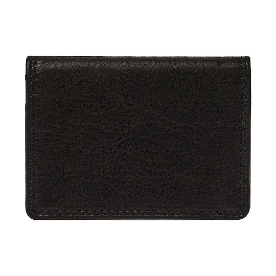 Визитница Dr.Koffer из натуральной кожи черная