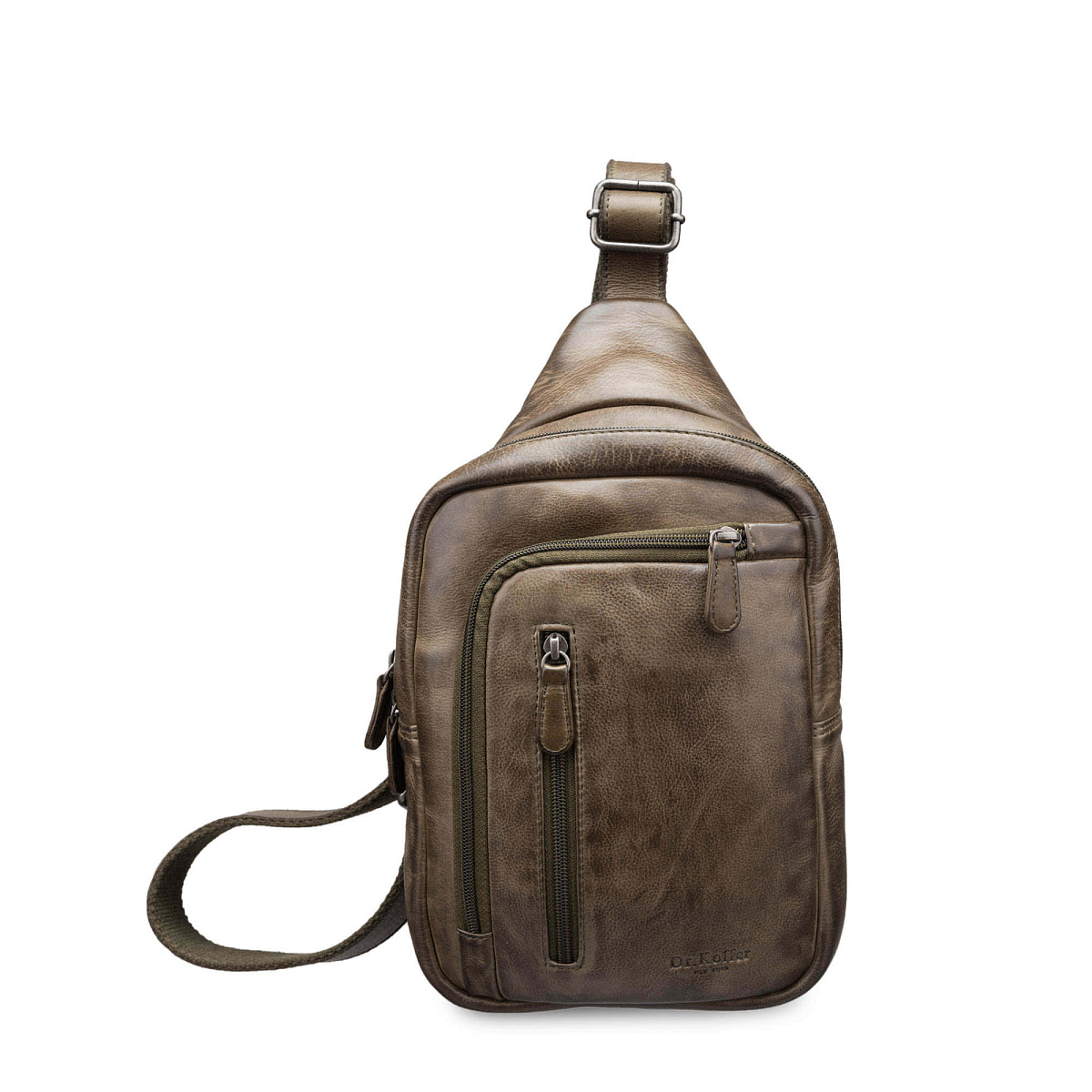 Рюкзак Dr.Koffer из натуральной кожи коричневый
