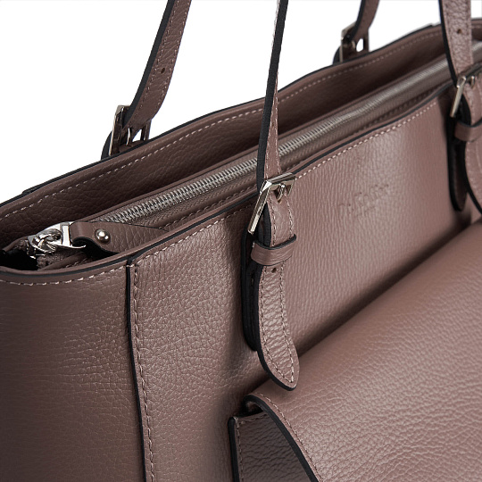 Женская сумка Dr. Koffer из натуральной кожи розовая