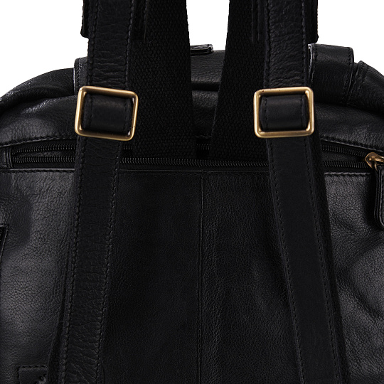 Деловая сумка Dr.Koffer из натуральной кожи черная