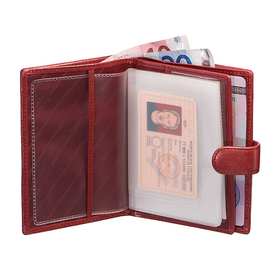 Обложка для паспорта/автодок из натуральной кожи Dr. Koffer