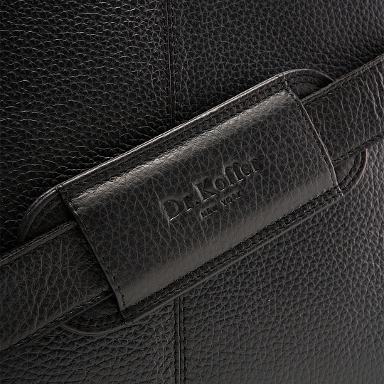 Портфель Dr.Koffer из натуральной кожи черный