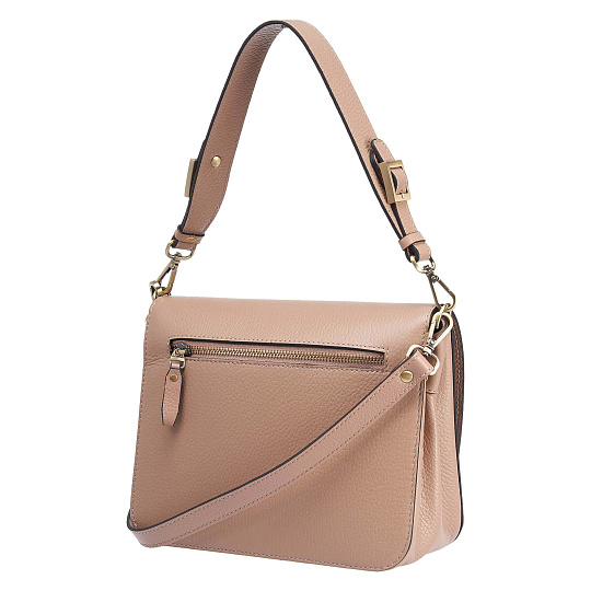 Женская сумка Dr. Koffer из натуральной кожи бежевая