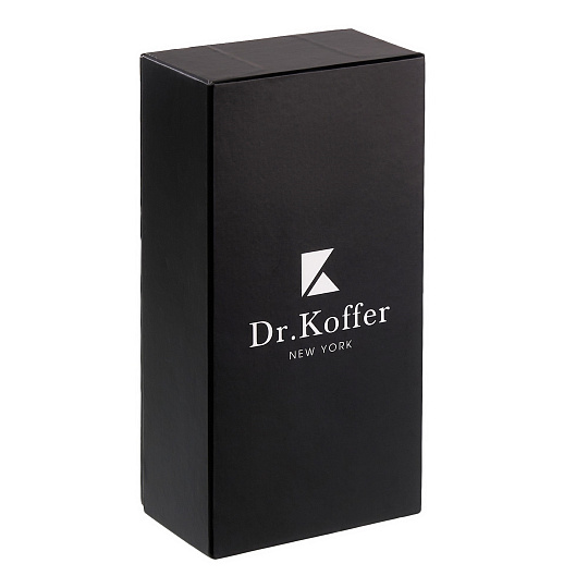 Очечник Dr.Koffer из натуральной кожи чёрный