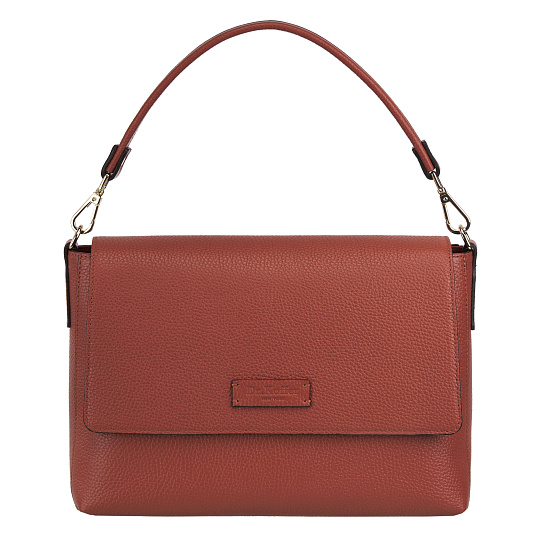 Женская сумка  Dr. Koffer из натуральной кожи оранжевая