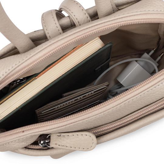 Рюкзак Dr.Koffer из натуральной кожи белый