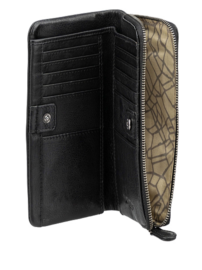 Кошелек Dr.Koffer из натуральной кожи черный