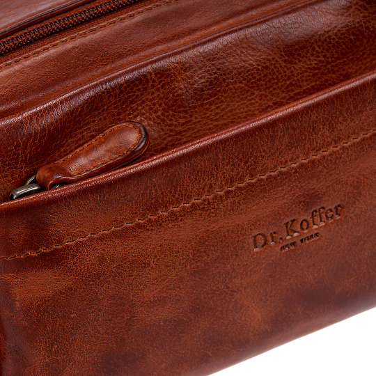 Несессер Dr.Koffer из натуральной кожи коричневый