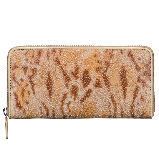 Портмоне Dr.Koffer из натуральной кожи бежевое