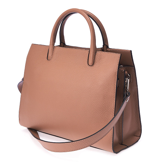 Женская сумка Dr.Koffer из натуральной кожи коричневая