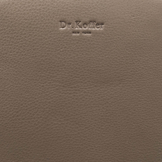 Женская сумка Dr.Koffer из натуральной кожи бежевая