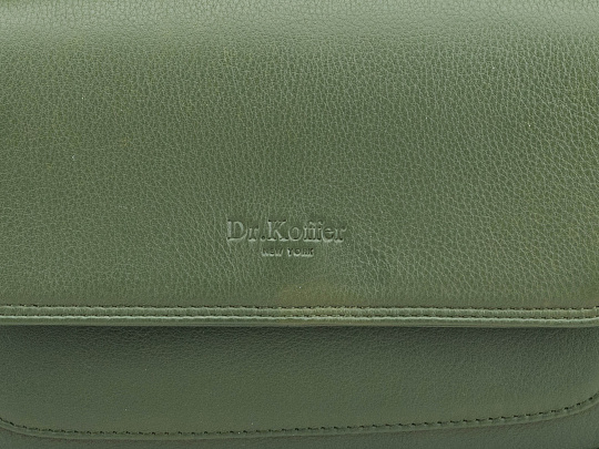 Женская сумка Dr.Koffer из натуральной кожи зеленая