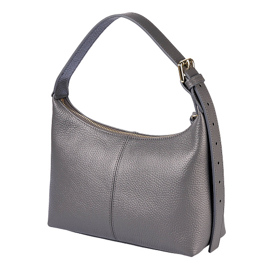 Женская сумка  Dr. Koffer из натуральной кожи серая