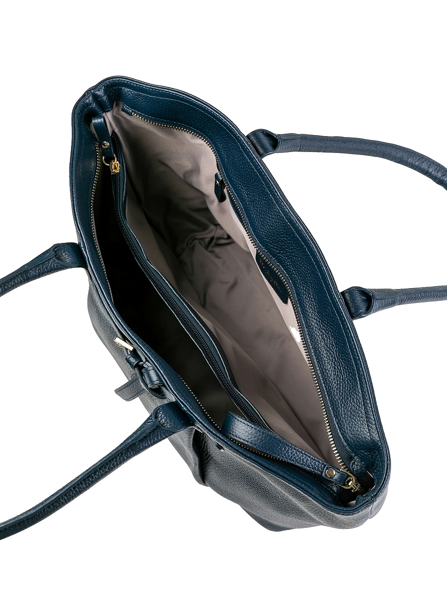 Женская сумка Dr.Koffer из натуральной кожи синяя