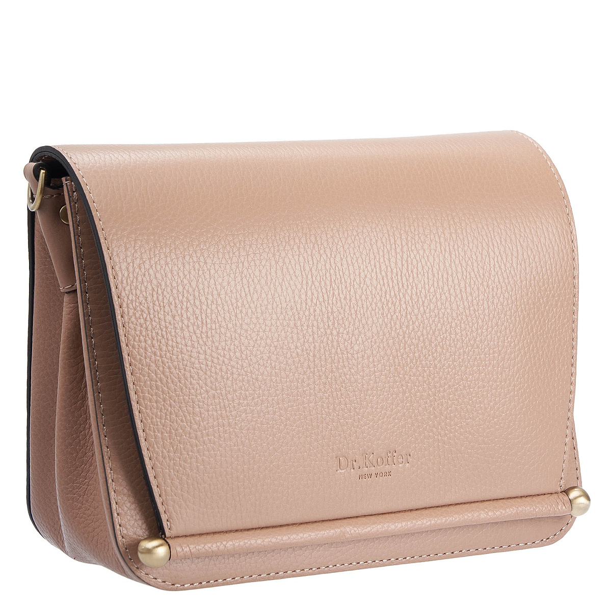 Женская сумка Dr. Koffer из натуральной кожи бежевая