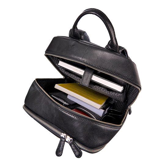 Рюкзак Dr.Koffer из натуральной кожи черный