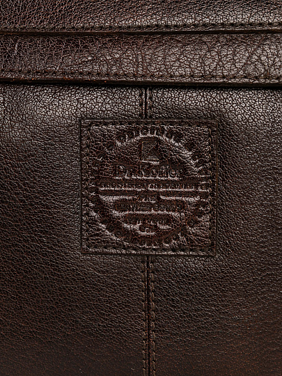 Сумка через плечо Dr.Koffer из натуральной кожи коричневая