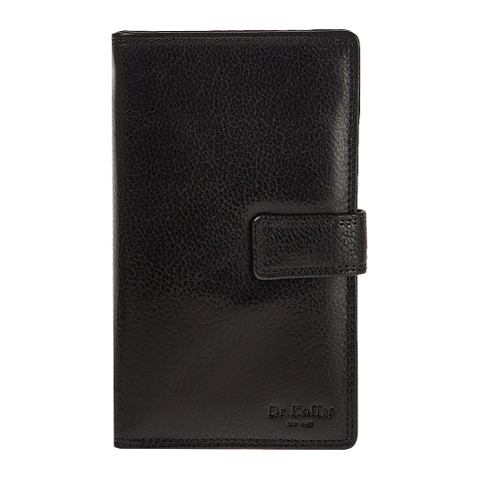 Портмоне Dr.Koffer из натуральной кожи черное