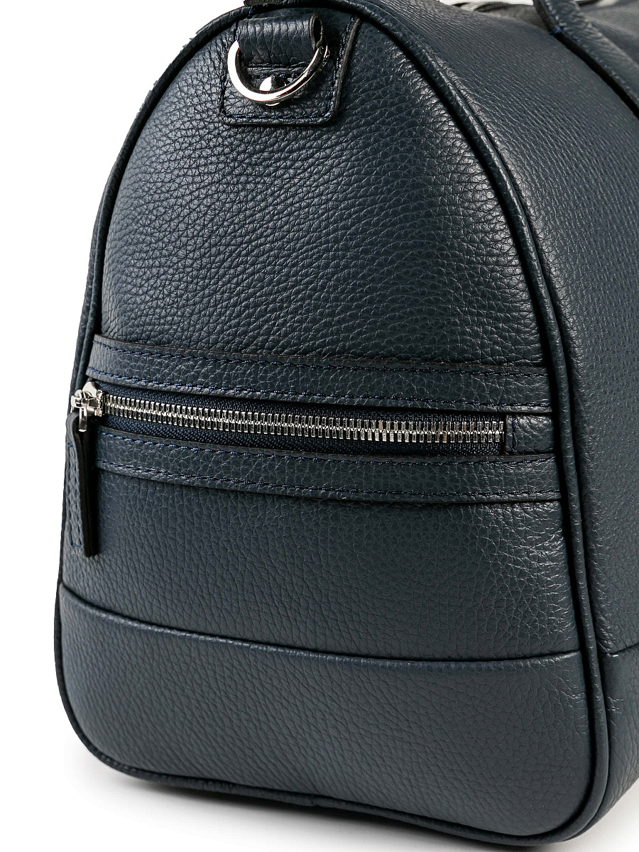 Дорожная сумка Dr. Koffer из натуральной кожи синяя