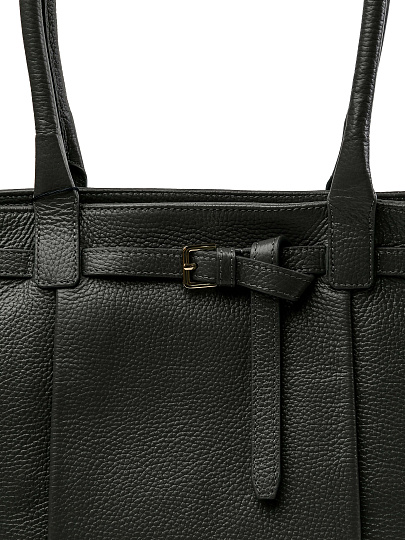 Женская сумка Dr.Koffer из натуральной кожи темно-серая