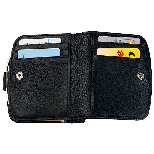 Кошелек Dr.Koffer из натуральной кожи черный