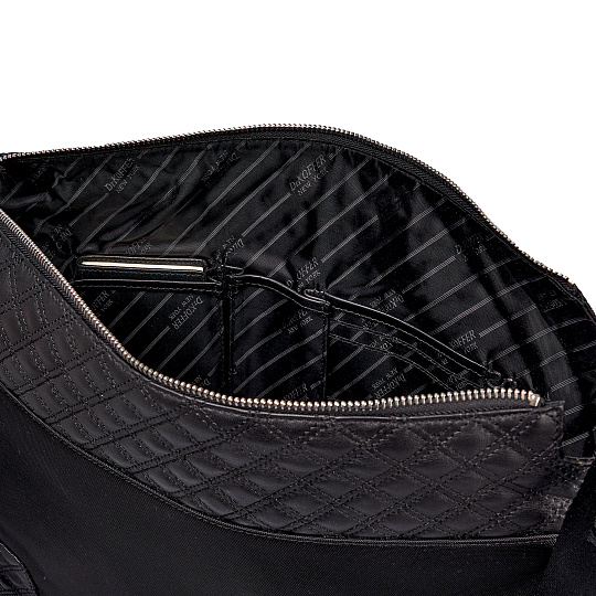 Сумка через плечо Dr.Koffer из натуральной кожи черная