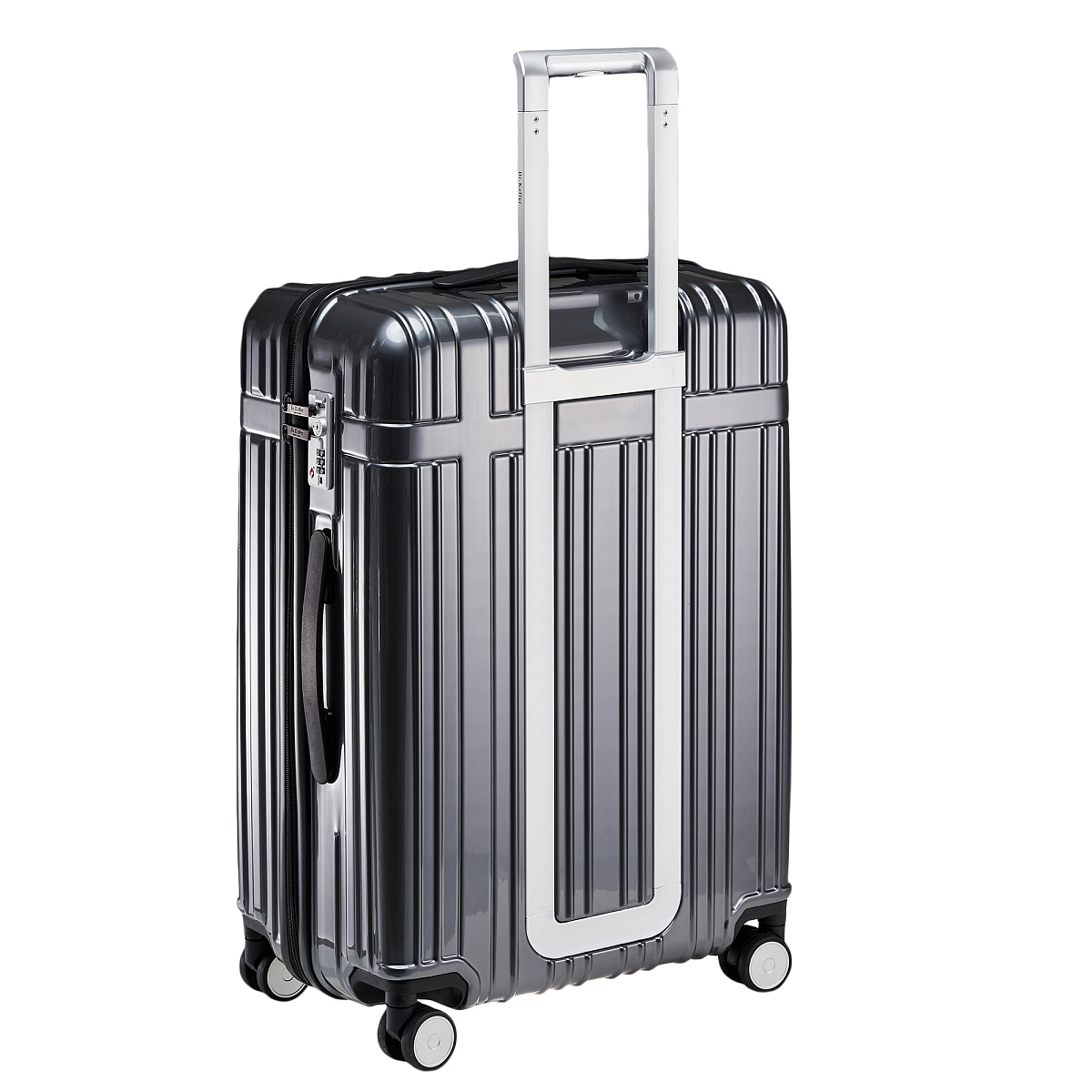 Чемодан на колесах M Dr.Koffer АБС (abs) пластик серый