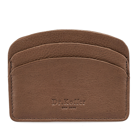 Кредитница Dr.Koffer из натуральной кожи бежевая