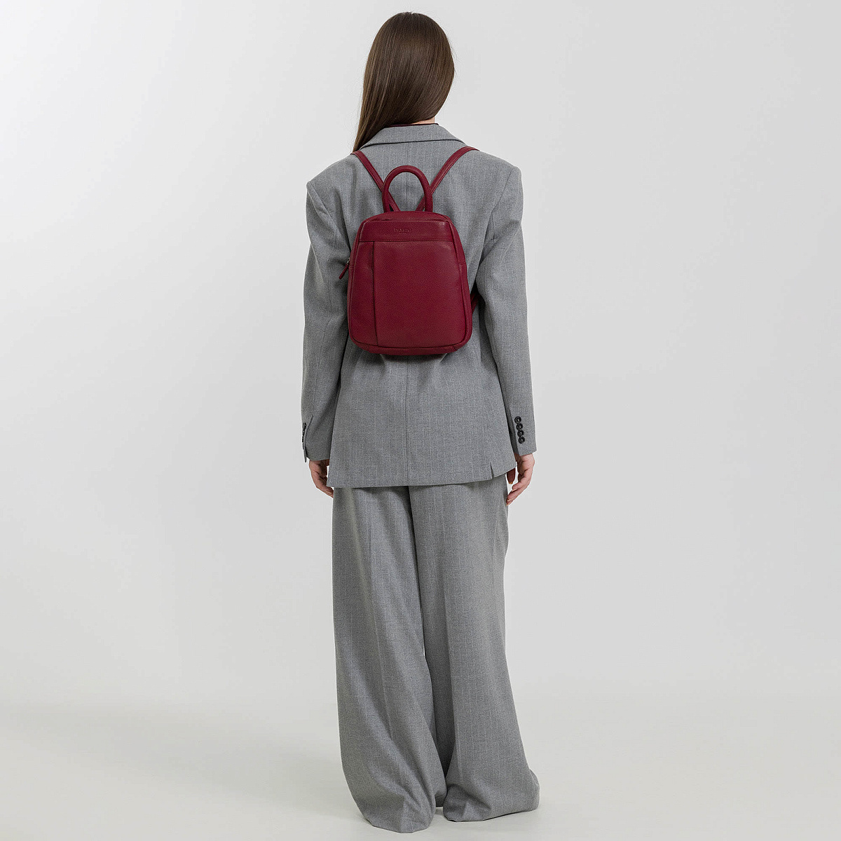 Рюкзак Dr.Koffer из натуральной кожи бордовый