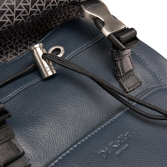 Рюкзак Dr.Koffer из натуральной кожи синий