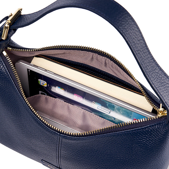 Женская сумка  Dr. Koffer из натуральной кожи синяя