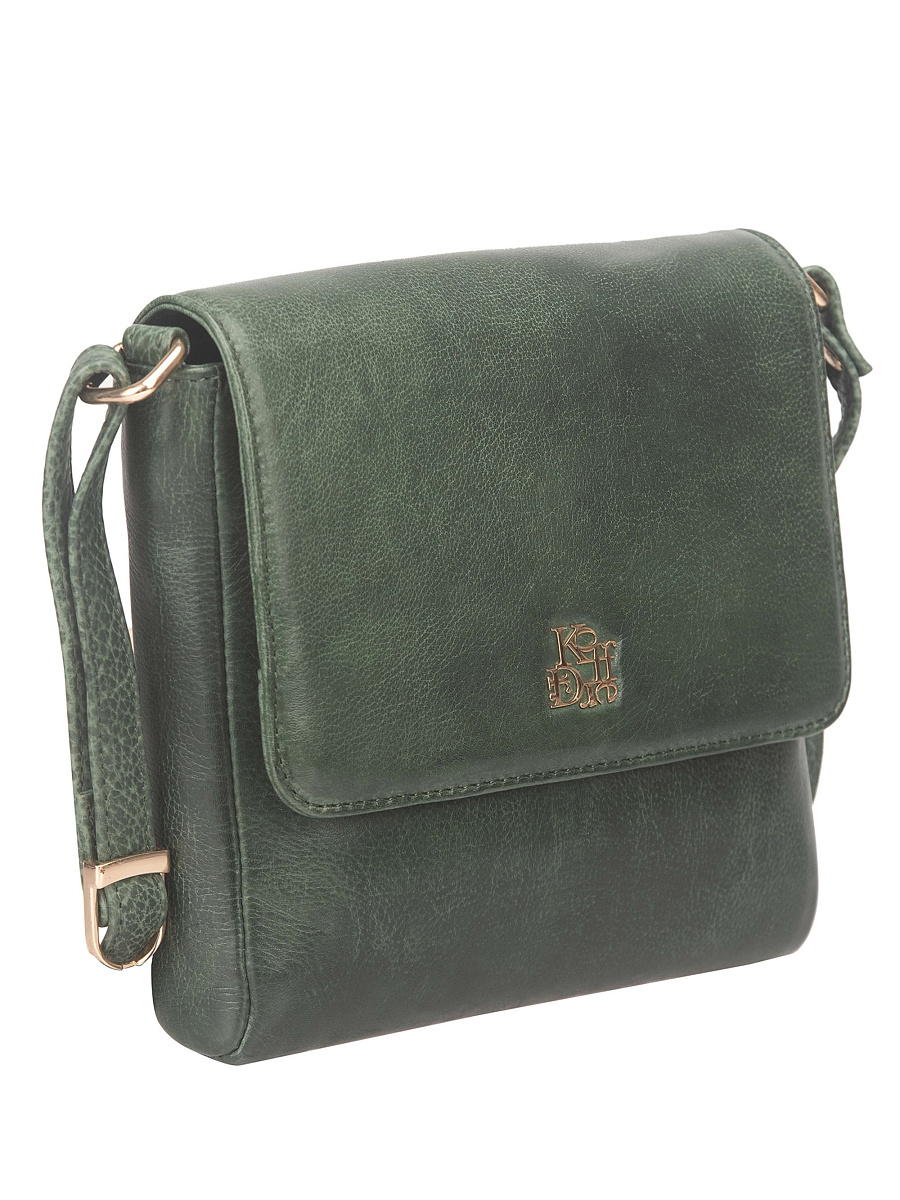 Женская сумка Dr. Koffer из натуральной кожи зеленая