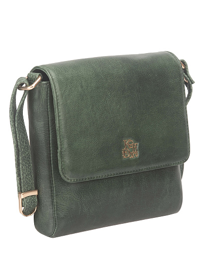 Женская сумка Dr. Koffer из натуральной кожи зеленая