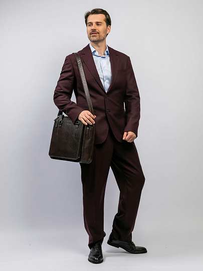 Женская сумка Dr.Koffer из натуральной кожи коричневая