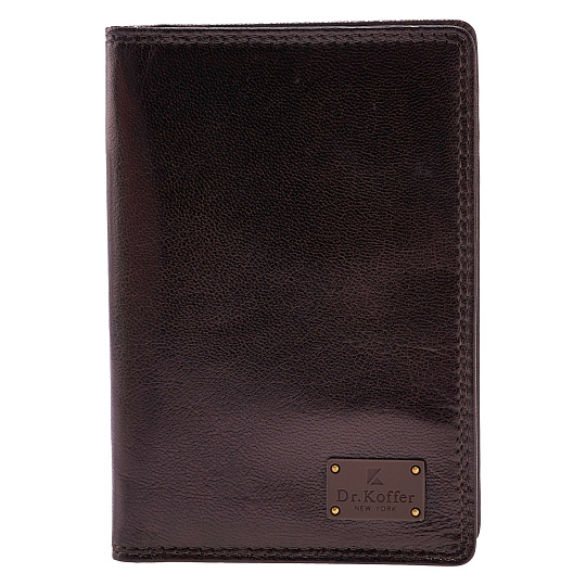 Обложка для паспорта/автодок из натуральной кожи Dr. Koffer
