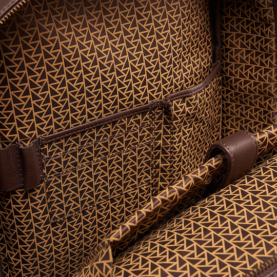 Рюкзак Dr.Koffer из натуральной кожи темно-коричневый