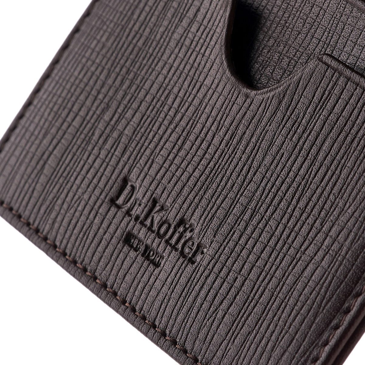 Кредитница Dr.Koffer из натуральной кожи коричневая