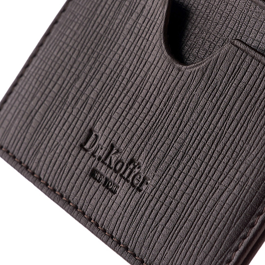 Кредитница Dr.Koffer из натуральной кожи коричневая