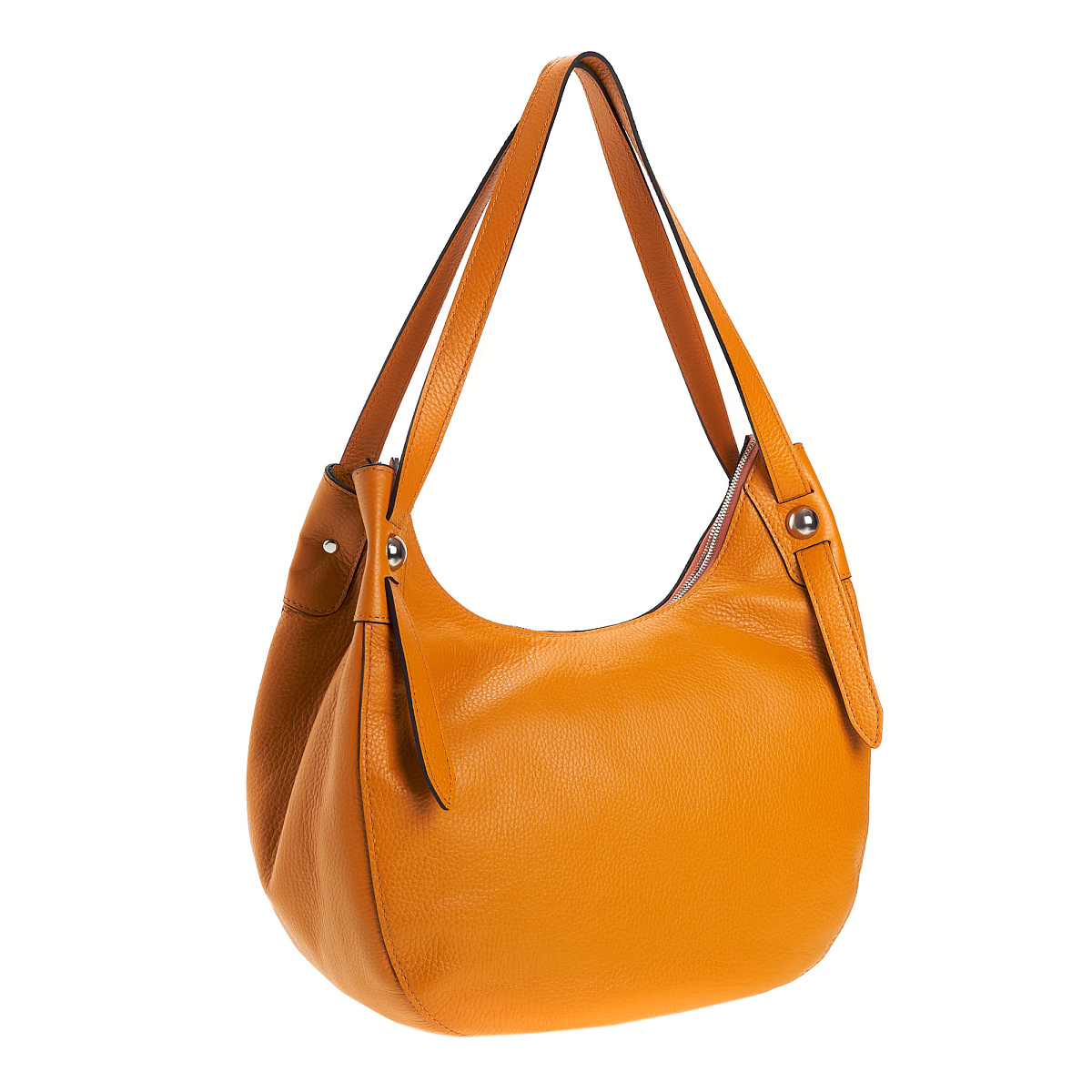 Женская сумка Dr. Koffer из натуральной кожи оранжевая