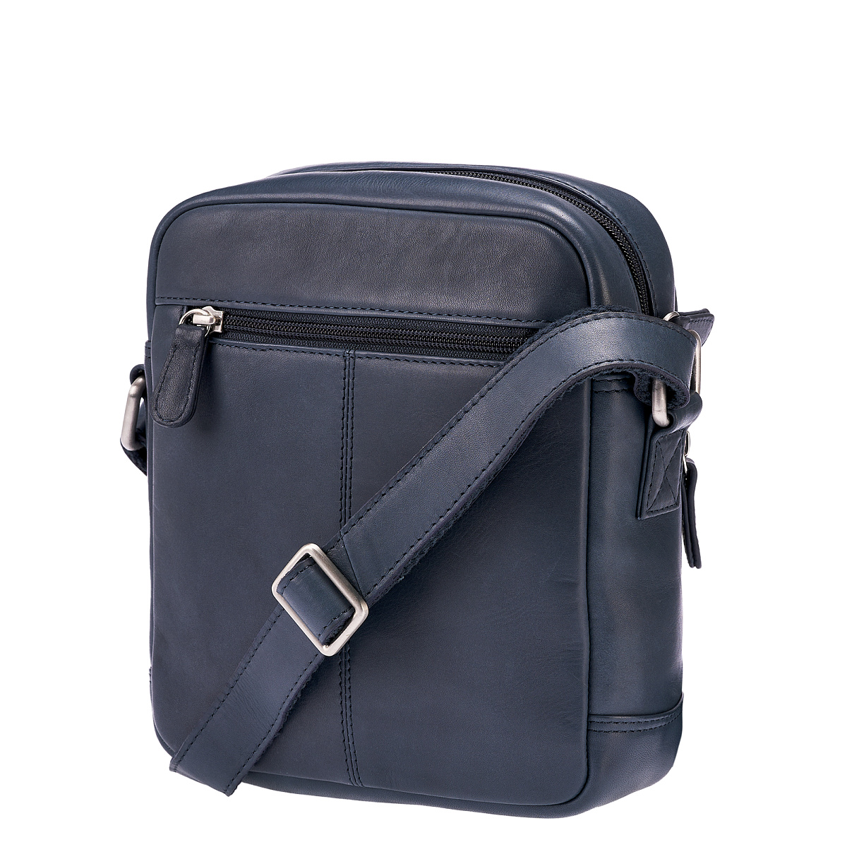 Сумка через плечо Dr.Koffer из натуральной кожи синяя