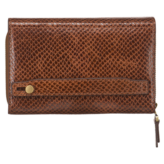 Сумка барсетка из натуральной кожи Dr. Koffer коричневая