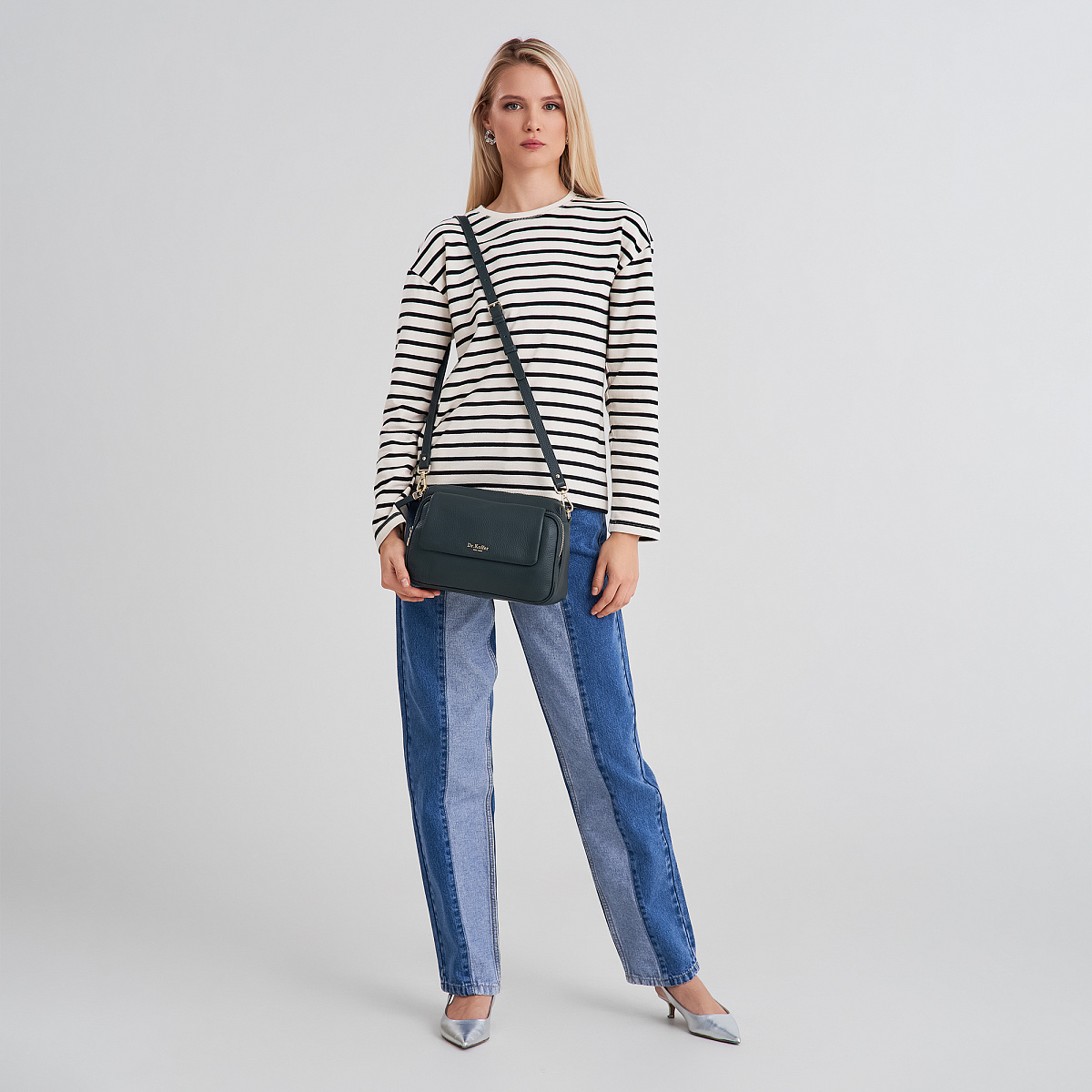 Женская сумка  Dr. Koffer из натуральной кожи зеленая