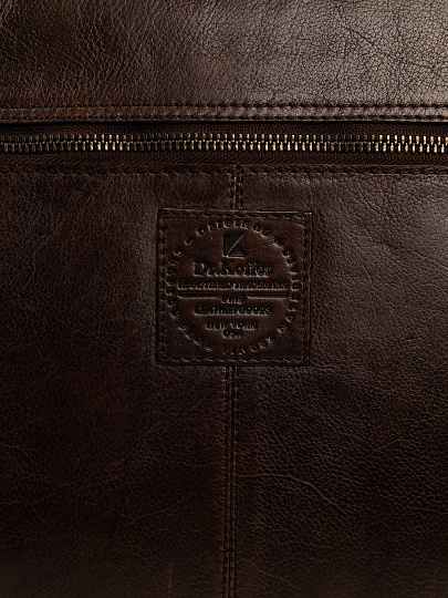 Портфель Dr.Koffer из натуральной кожи темно-коричневый