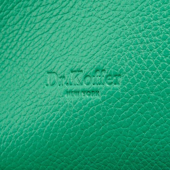 Женская сумка Dr. Koffer из натуральной кожи зеленая