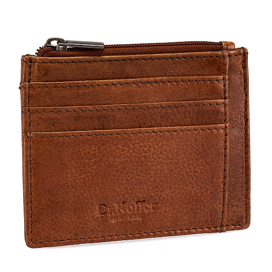 Кредитница Dr.Koffer из натуральной кожи коричневая