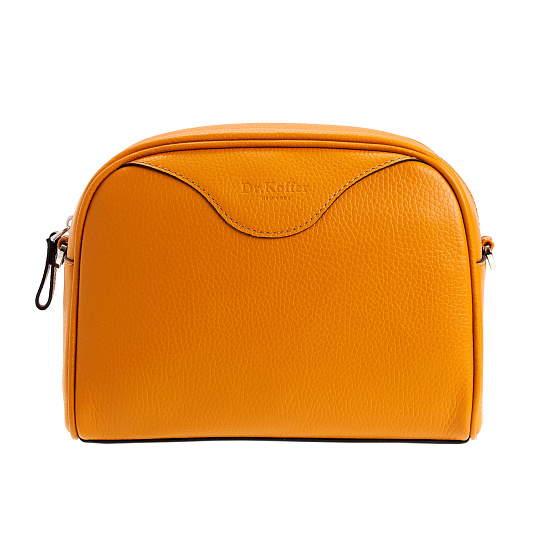 Женская сумка Dr. Koffer из натуральной кожи оранжевая