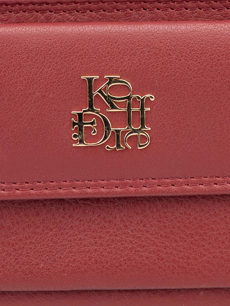 Ключница Dr.Koffer из натуральной кожи бордовая